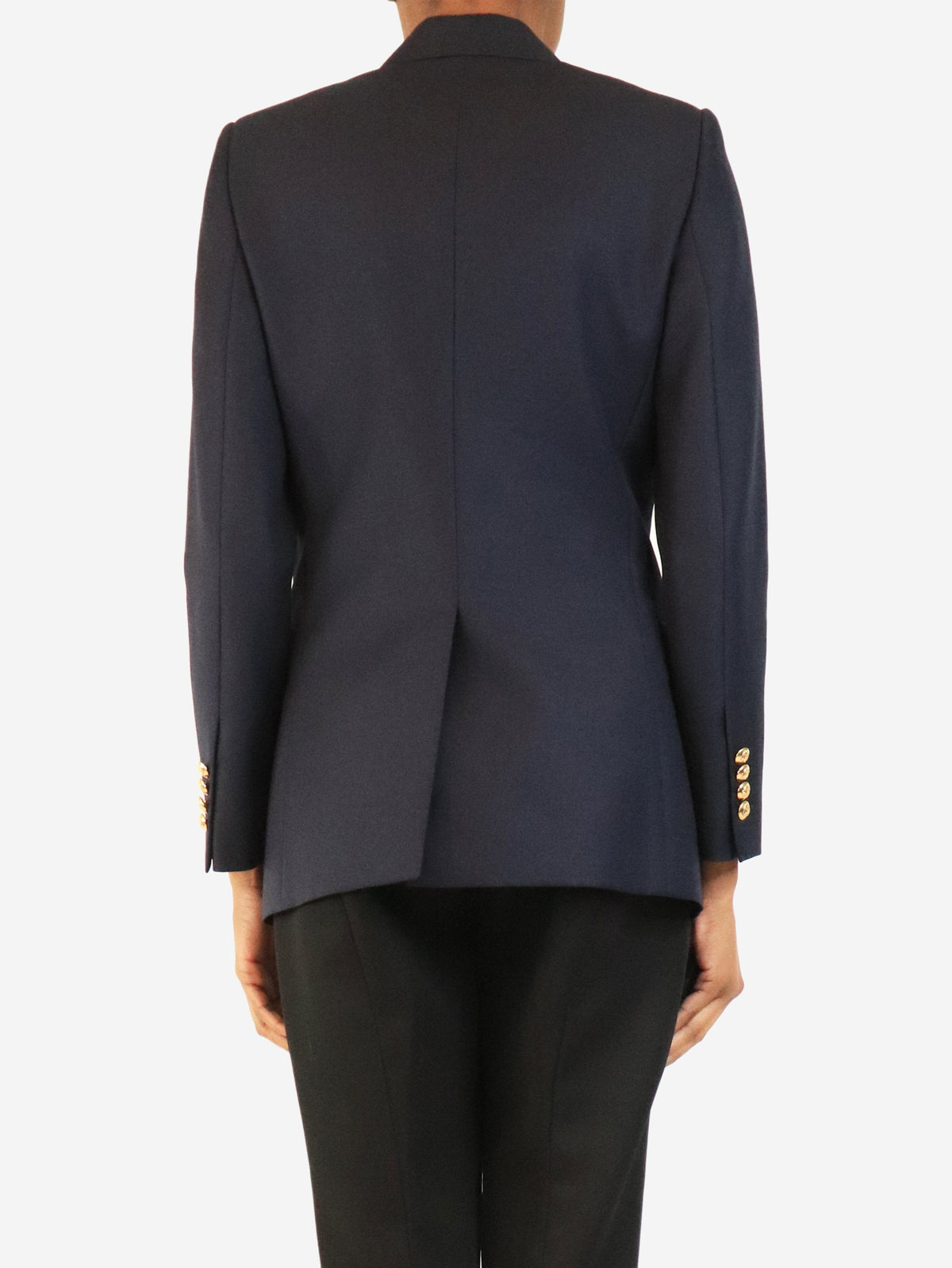 Navy double-breasted jacket - size UK 6 Coats & Jackets Celine 