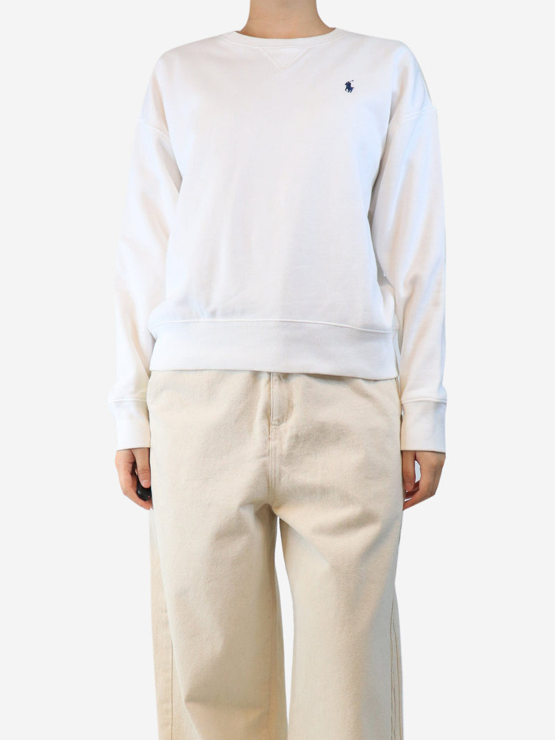 White crewneck sweatshirt - size L Tops Polo Ralph Lauren 
