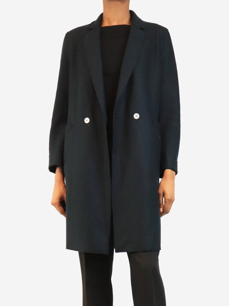 Navy double-breasted pea coat - size UK 6 Coats & Jackets Harris Wharf London 