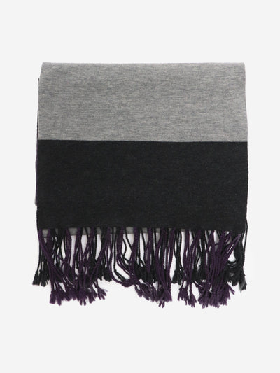 Purple and grey striped scarf Scarves Mulberry 