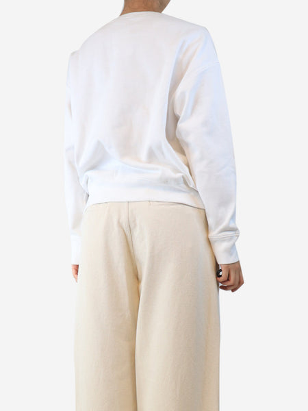 White crewneck sweatshirt - size L alternate image