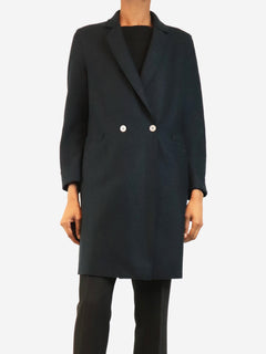 Navy double-breasted pea coat - size UK 6 Coats & Jackets Harris Wharf London 