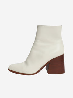 Cream leather ankle boots - size EU 41 (UK 8) Boots Gabriela Hearst 