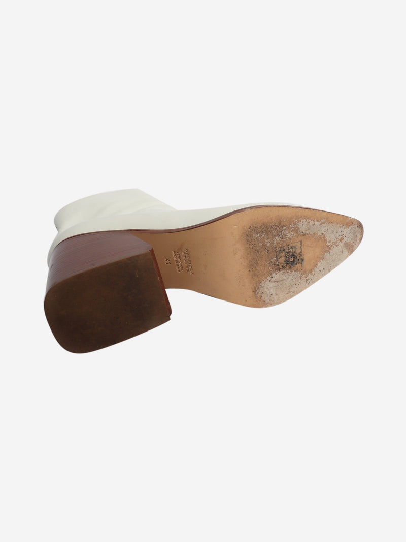 Cream leather ankle boots - size EU 41 (UK 8) Boots Gabriela Hearst 