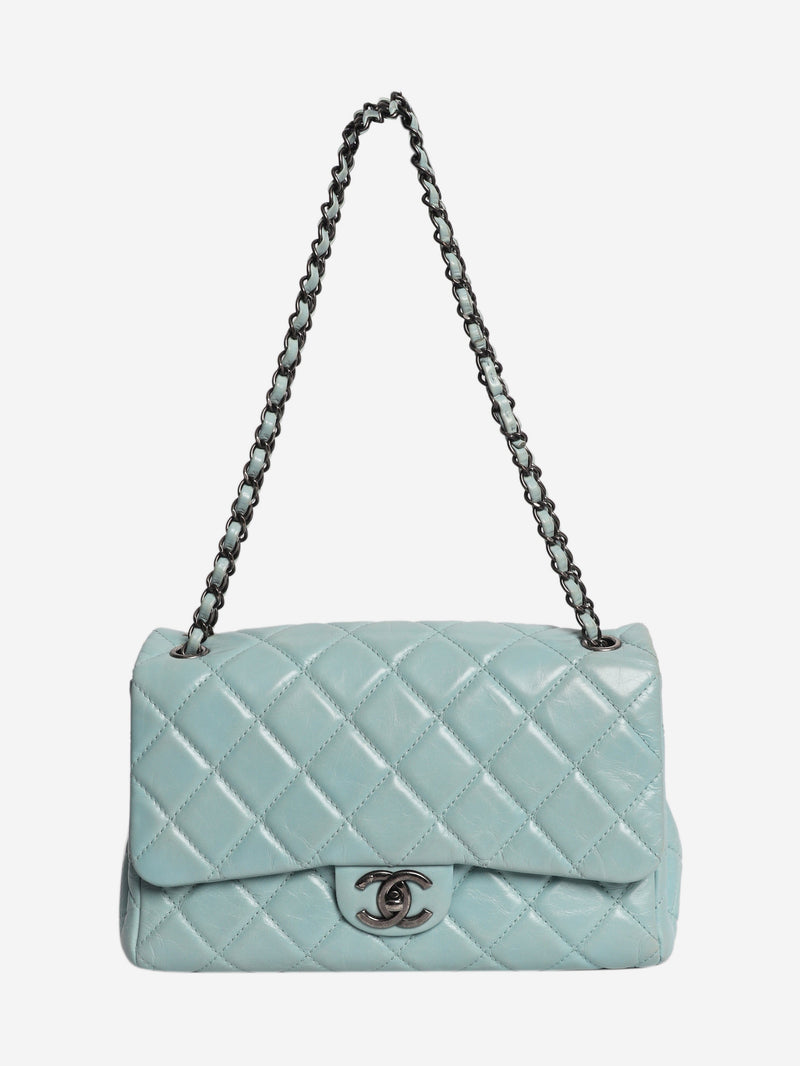 Duck egg 2014 lambskin quilted Coco Soft Flap bag Shoulder bags Chanel 