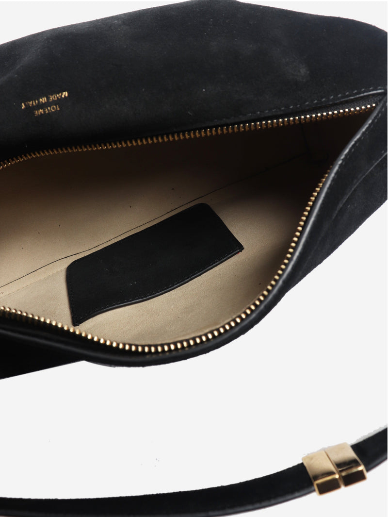 Black suede top handle bag Top Handle Bags Toteme 