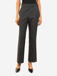 Charcoal straight-leg trousers - size UK 8 Trousers Gucci 