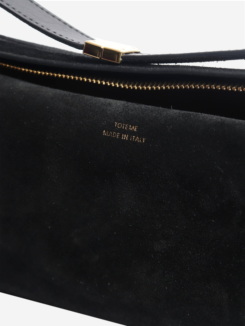 Black suede top handle bag Top Handle Bags Toteme 