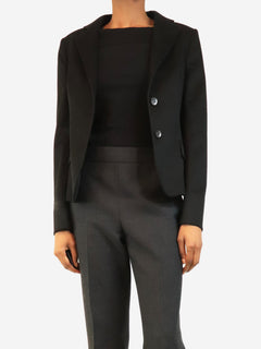 Vintage black wool blazer - size UK 10 Coats & Jackets Loro Piana 