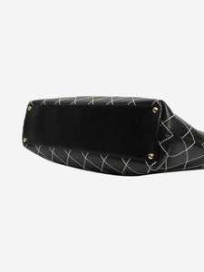 Chanel Black vintage 2002 lambskin Wild Stitch tote bag