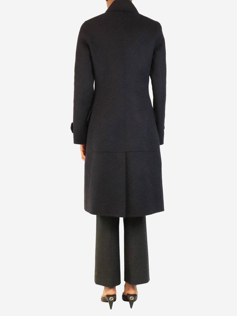 Navy wool midi coat - size UK 6 Coats & Jackets Louis Vuitton 
