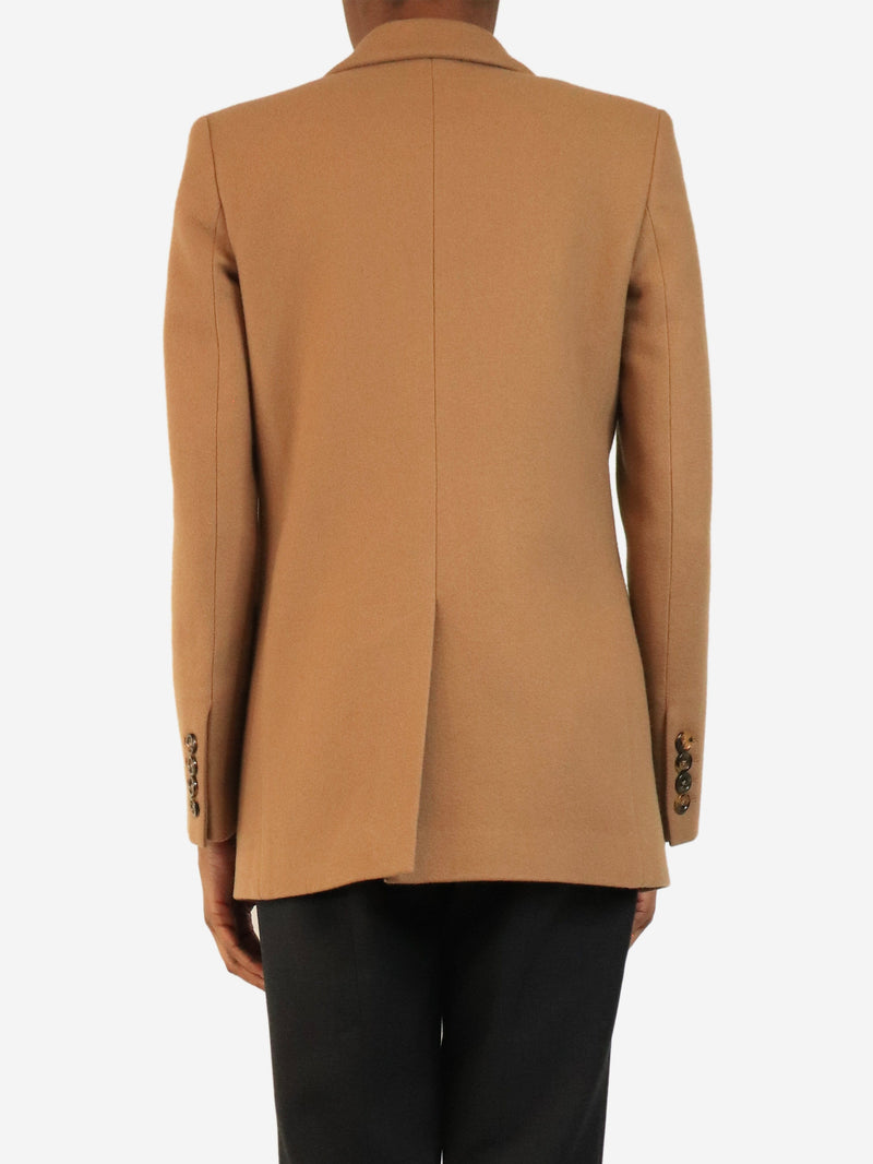 Brown double-breasted wool coat - size UK 8 Coats & Jackets Blaze Milano 