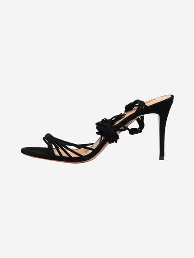 Black suede heeled sandals - size EU 39 (UK 6) Heels Aquazzura 