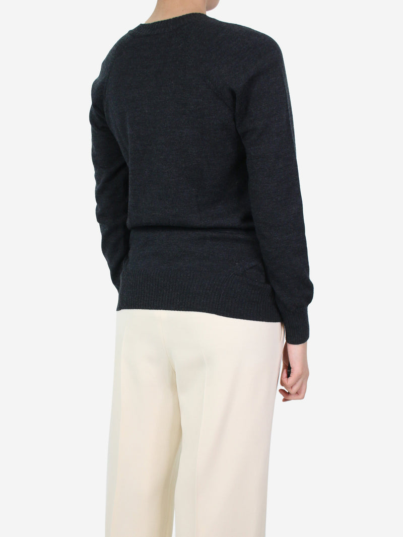 Dark grey crewneck sweater - size UK 10 Knitwear Junya Watanabe 