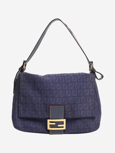 Blue Zucchino canvas Mamma Baguette shoulder bag Shoulder bags Fendi 