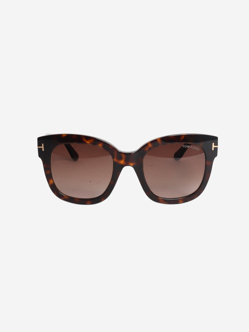 Brown Beatrix-02 tortoise shell sunglasses Sunglasses Tom Ford 