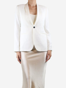 Each x Other White single-buttoned blazer - size M