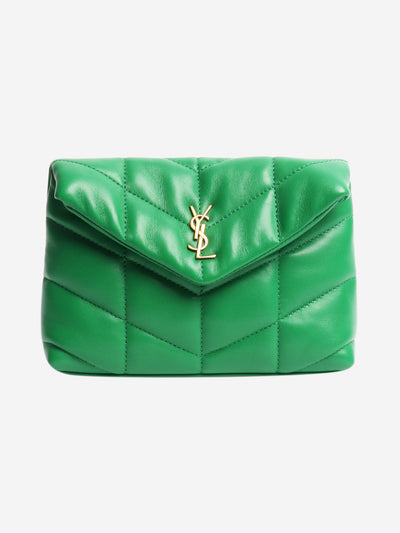 Green Loulou quilted clutch Clutch bags Saint Laurent 