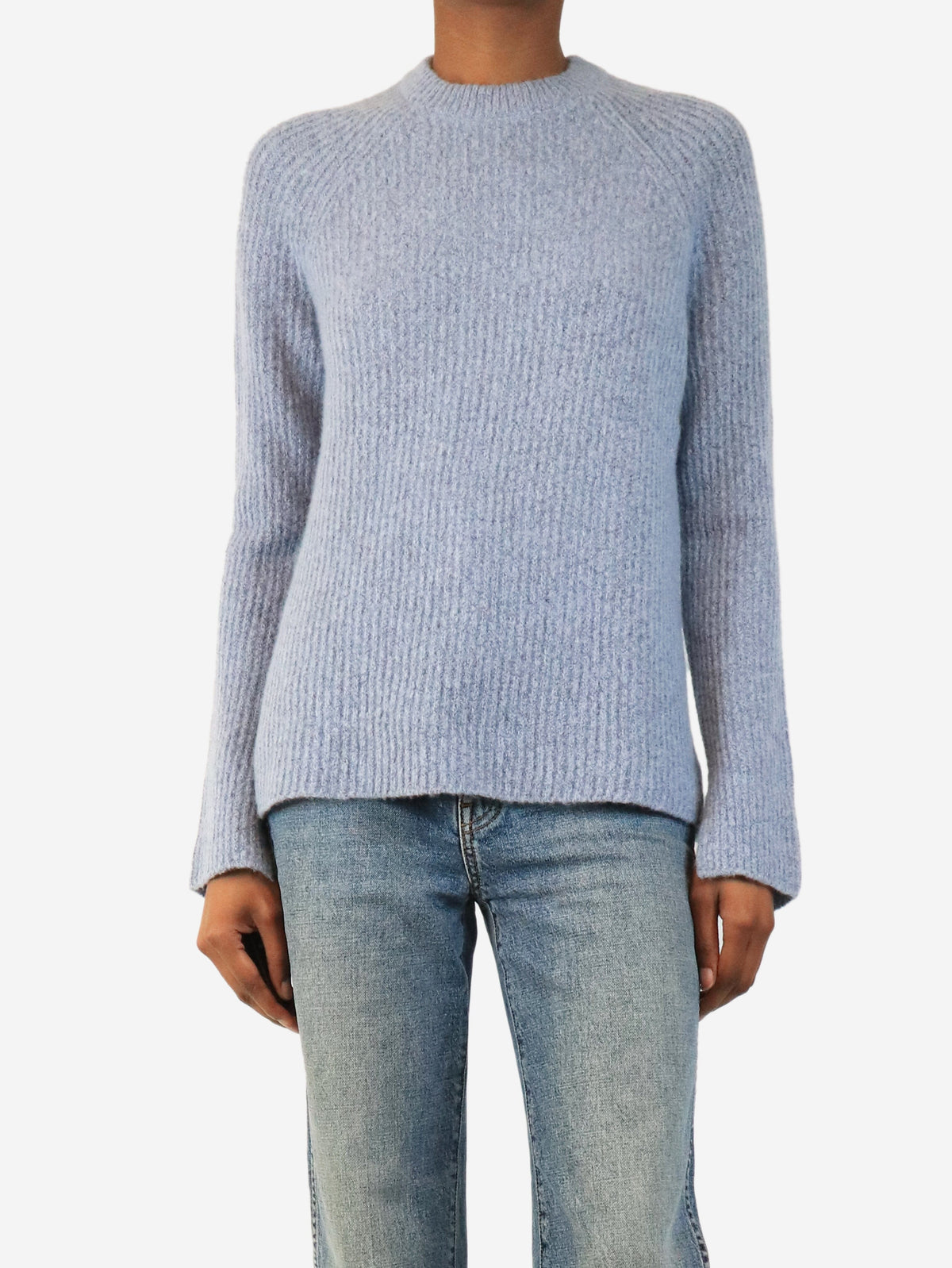 Blue ribbed cashmere jumper - size XS Knitwear James Perse 