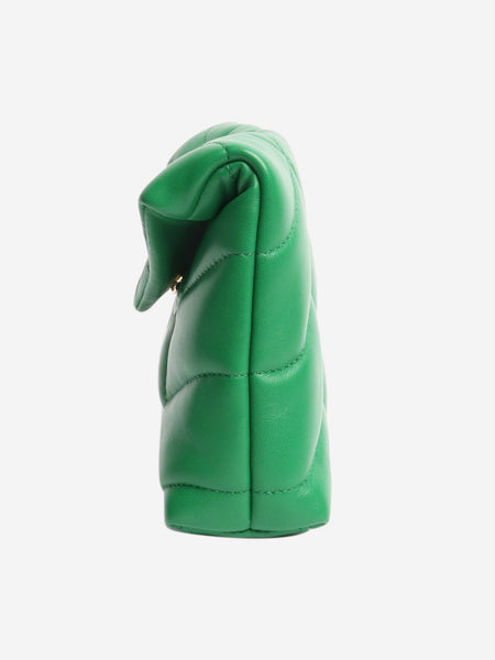 Green Loulou quilted clutch alternate image