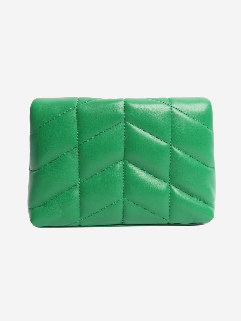 Green Loulou quilted clutch Clutch bags Saint Laurent 