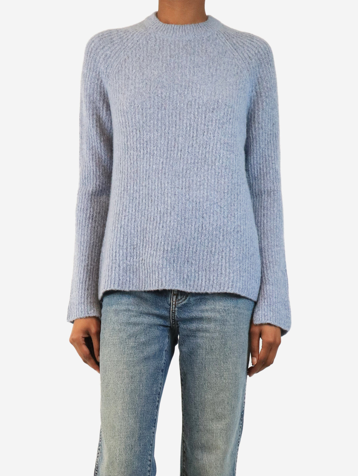 Blue ribbed cashmere jumper - size XS Knitwear James Perse 