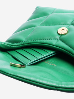 Green Loulou quilted clutch Clutch bags Saint Laurent 