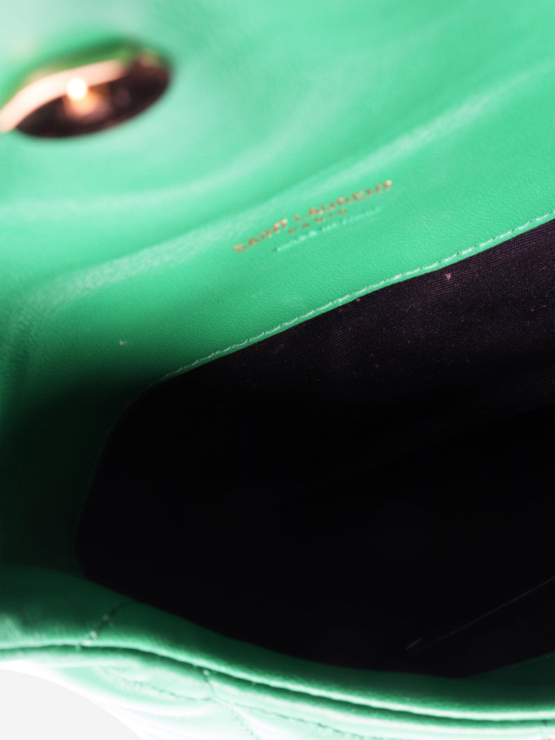 Green Loulou quilted clutch Clutch bags Saint Laurent 