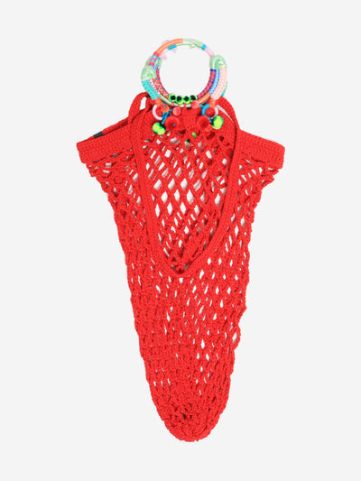 Red string shopping bag Tote Bags Nannacay 