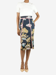 Peter Pilotto Blue lurex midi skirt - size XS