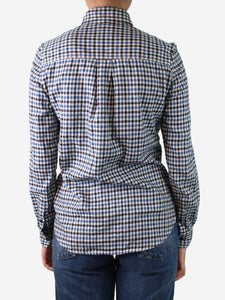Isabel Marant Etoile Blue button-up checked shirt - size UK 10