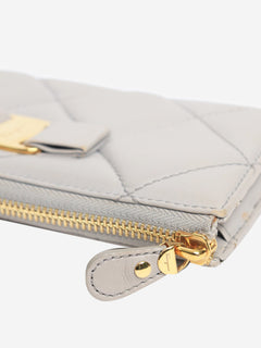 Grey leather quilted wallet Wallets, Purses & Small Leather Goods Salvatore Ferragamo 