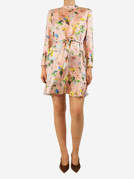 Pink floral dress - size UK 12 product image