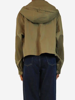 Army green cotton hooded jacket - size S Coats & Jackets Loewe 