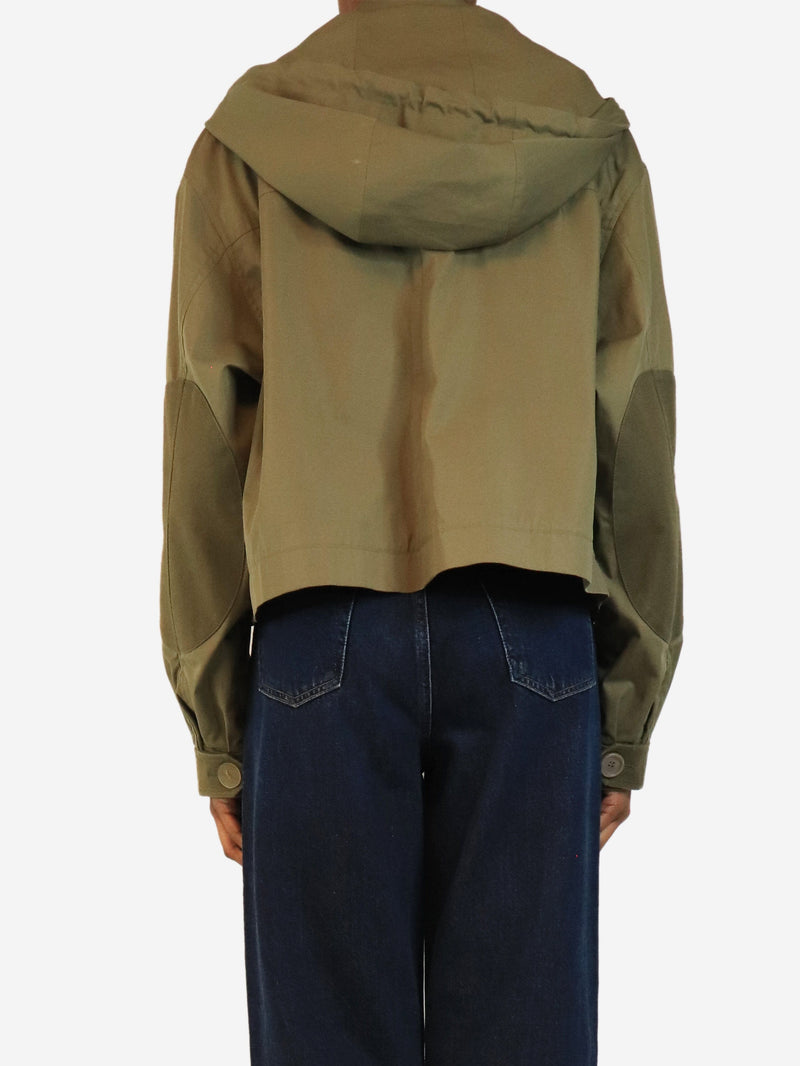 Army green cotton hooded jacket - size S Coats & Jackets Loewe 