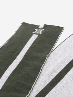 Green Triomphe wool-blend scarf Scarves Celine 