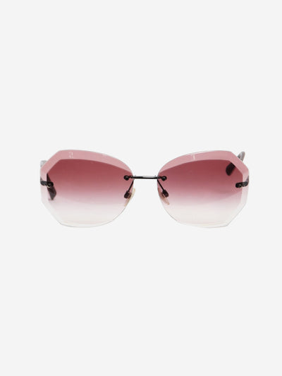 Pink frameless geometric sunglasses Sunglasses Chanel 