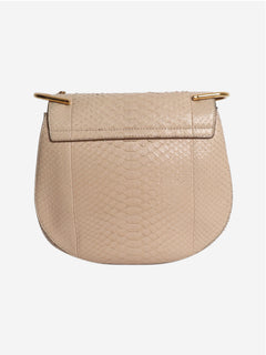 Neutral Python Drew shoulder bag