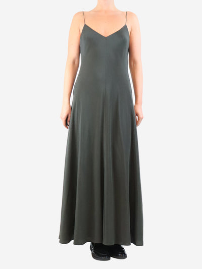 Dark grey silk crepe slip dress - size UK 12 Dresses The Row 