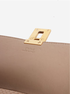 Neutral Python Drew shoulder bag