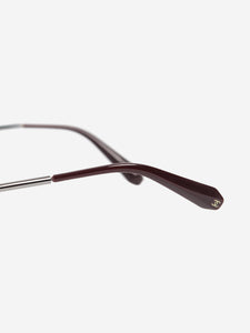 Chanel Pink frameless geometric sunglasses