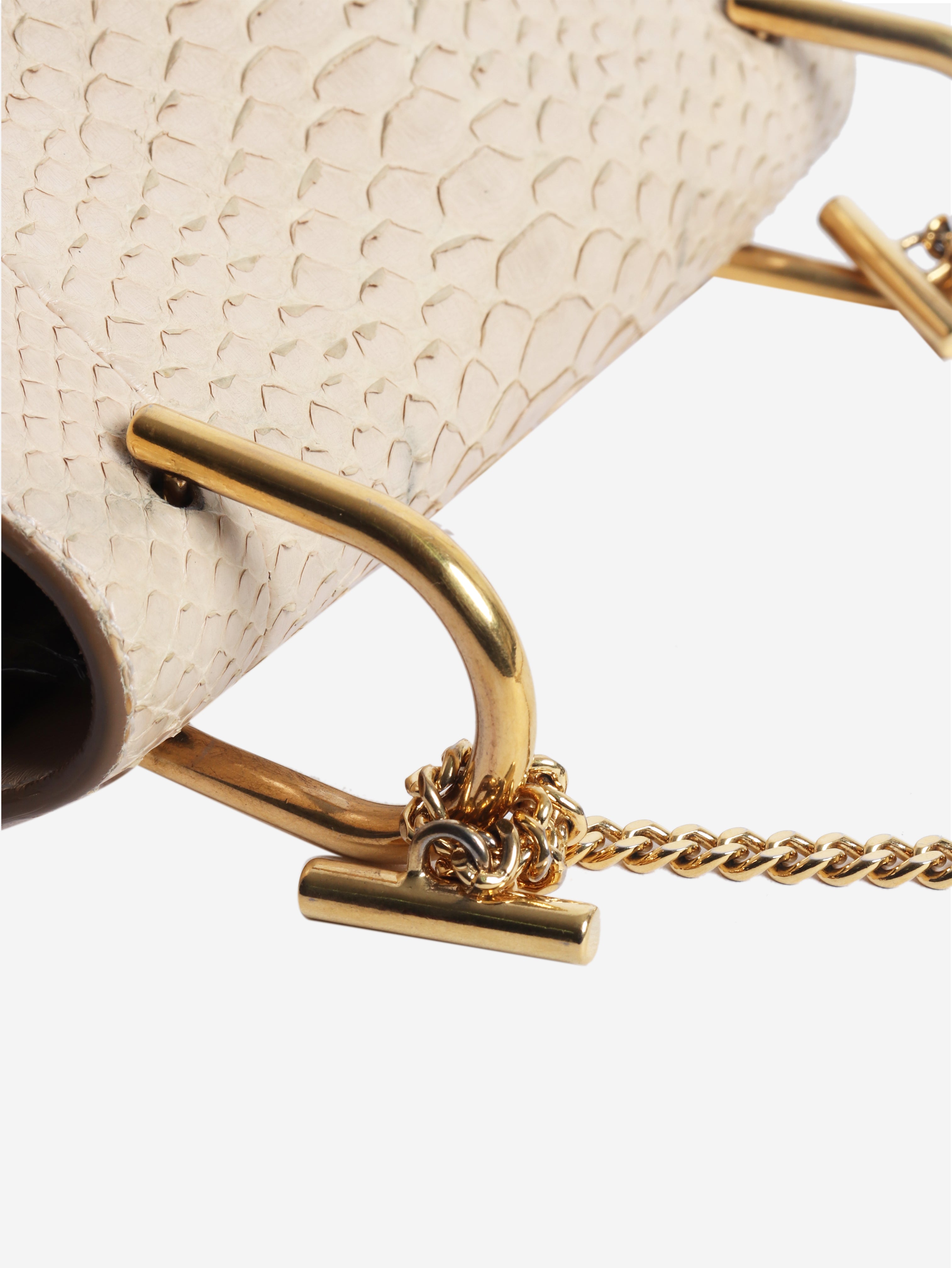 Neutral Python Drew shoulder bag