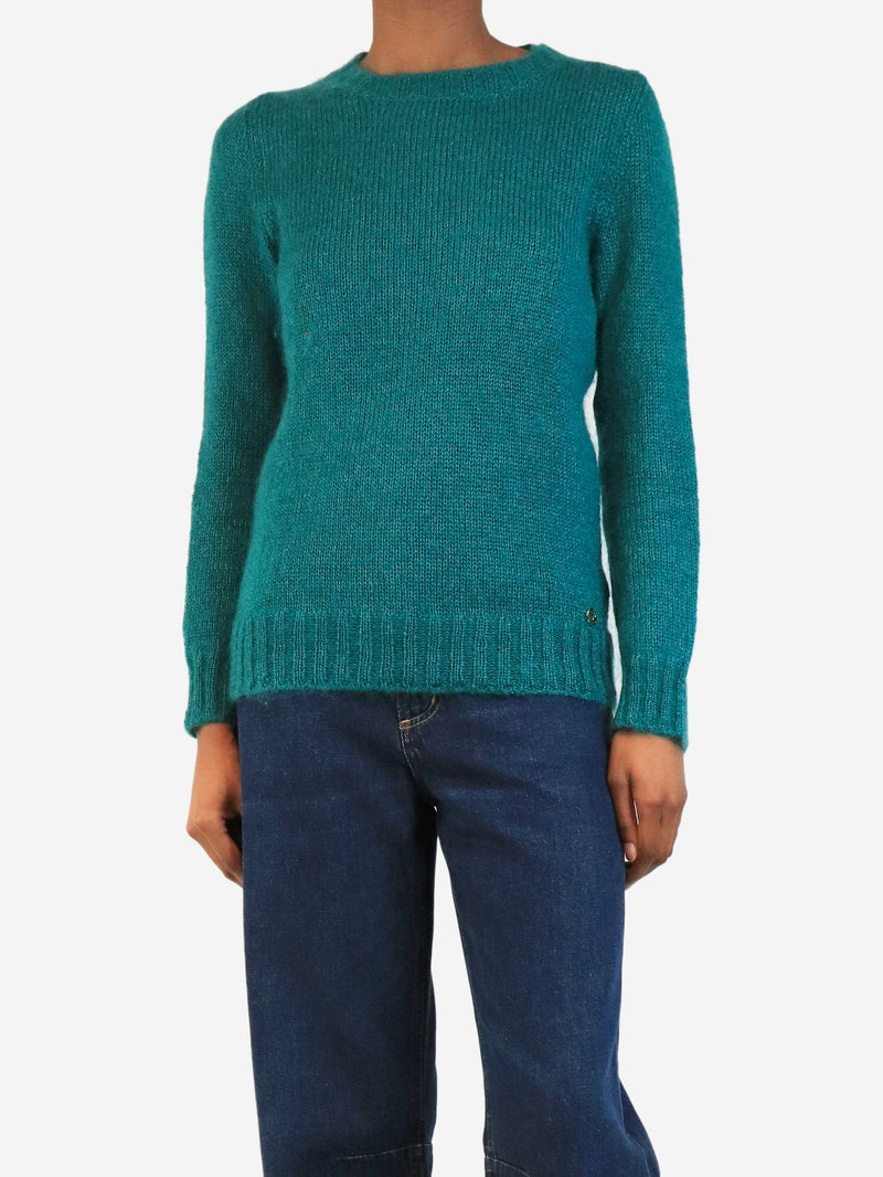 Vintage green mohair knit sweater - size S Knitwear Gucci 