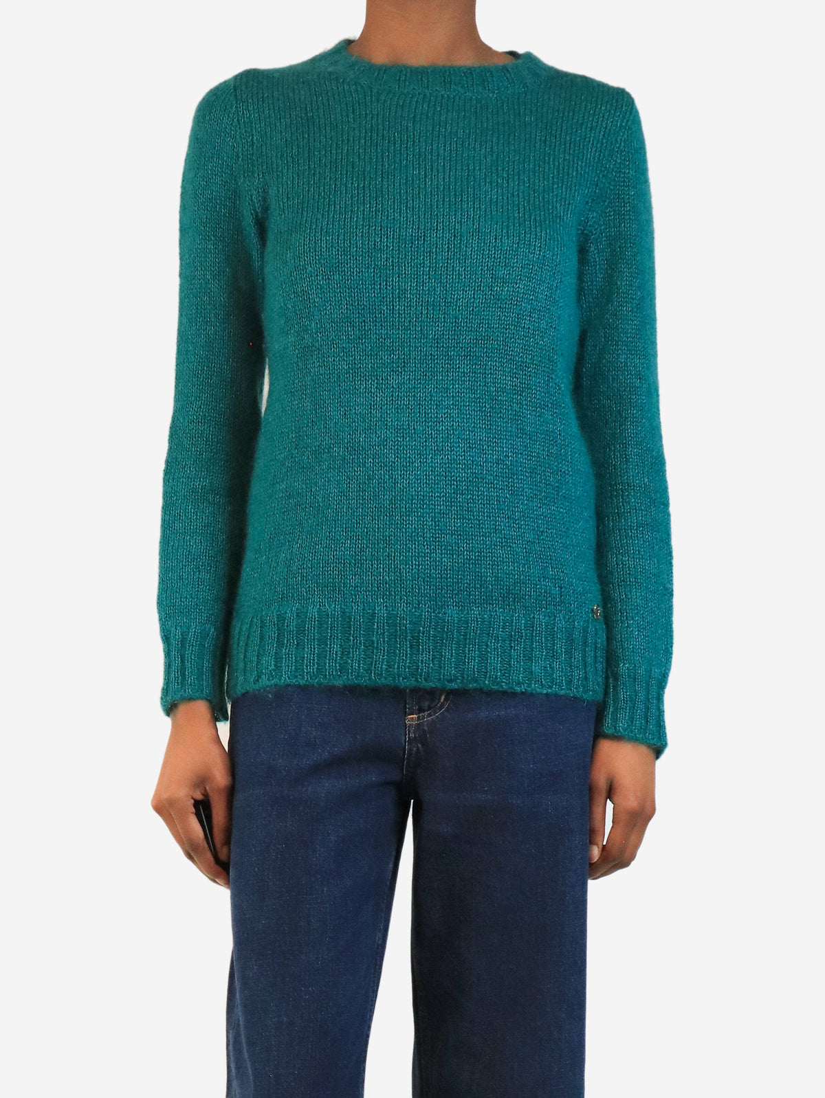 Vintage green mohair knit sweater - size S Knitwear Gucci 