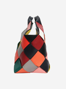 Loewe Multicolour woven leather tote bag