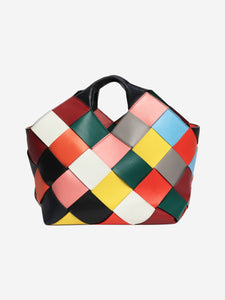 Loewe Multicolour woven leather tote bag