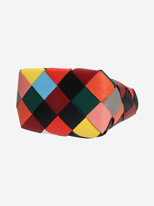 Loewe Multicolour woven leather tote bag