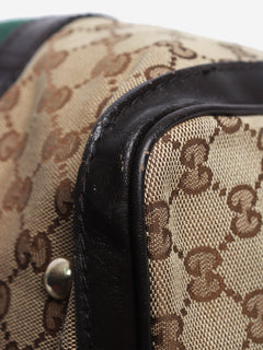Brown GG canvas web Boston bag Shoulder bags Gucci 