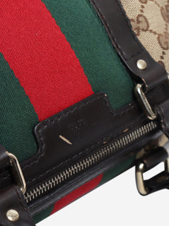 Brown GG canvas web Boston bag Shoulder bags Gucci 