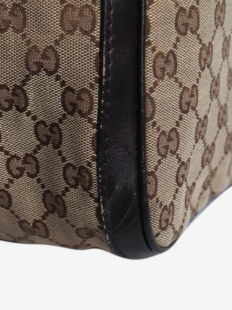 Brown GG canvas web Boston bag Shoulder bags Gucci 